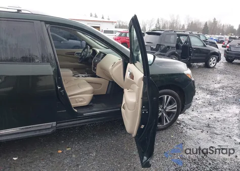 2018 Nissan Pathfinder Platinum из США, поврежденный, VIN 5N1DR2MM4JC629238